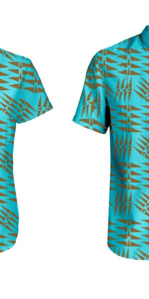 Hanualei2 Hand Printed Shirts Available in Sizes Extra Small to 8XL Linen Shirts, soft delicate and durable