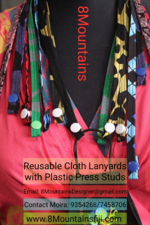 Reusable cloth lanyards
