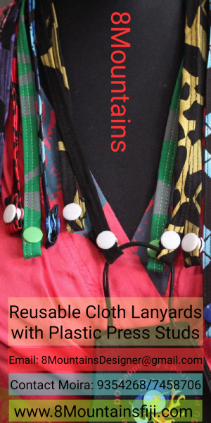 Reusable cloth lanyards